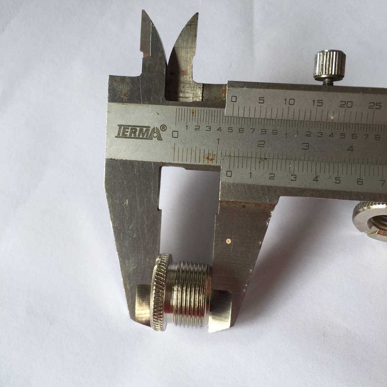 Nickel-Plated Metal Adapter Nut 3/8-16 to 5/8-27