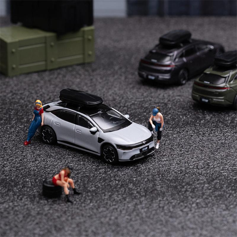 Burago 1:64 ZEEKR 007GT Legierung Kombi Automodell Druckguss Metall Sport Neuenergie Fahrzeug Automodell Simulation Kinderspielzeug Geschenk