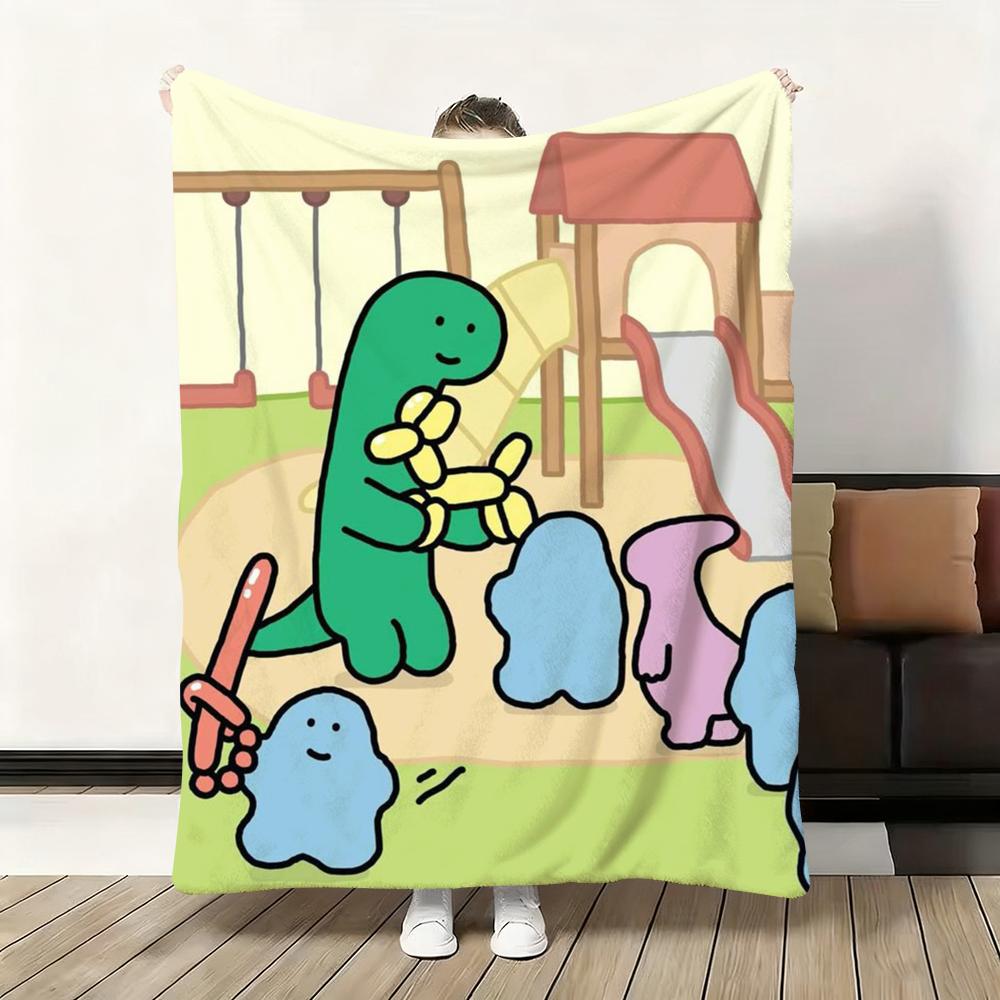 Cartoon Art J-Joguman Throw Flannel Fluffy Soft Blanket Warm Skin-Friendly Throw for Sofa Bed Office Nap Winter