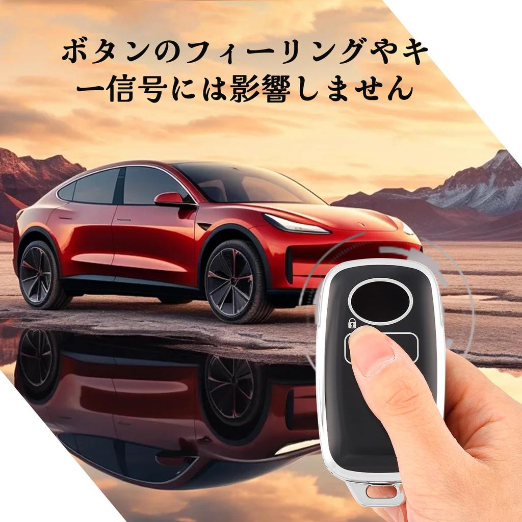 OFF WE GO TANTO LA650S LA660S New Toyota Compatible Smart Key Case, 2 Buttons, Black Silver