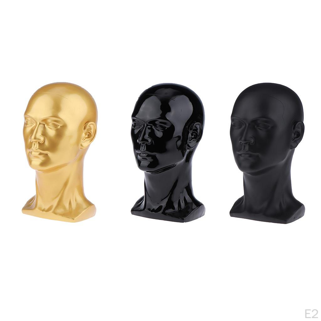 Testa Maschile Plastica PVC di Qualità Espositore