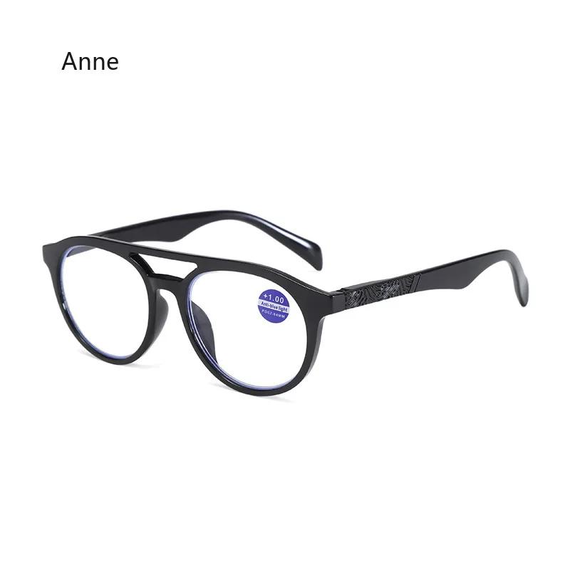 Fashion Finished Reading Glasses Women Anti Blue Light Presbyopic Glasses Vintage Black Small Frame Hyperopia Glasses +1.0 ~+4.0
