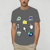 Novelty Frutiger Aero World Vaporwave TShirt Unisex Round Collar Pure Cotton T Shirts Short Sleeve Tee Shirt Summer Clothing