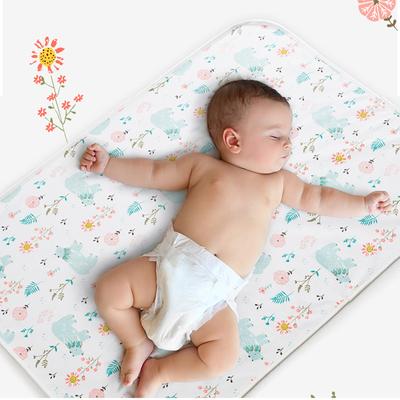 Βρεφικό Υπόστρωμα Κρεβατιού Αδιάβροχο Πλενόμενο Επαναχρησιμοποιούμενο Μεγάλο Προστατευτικό Στρώματος για Νήπια Επιθέματα Ακράτειας Κάλυμμα Σεντονιού Υποσέντονα για Παιδιά