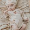 Guaiqixiong Newborn 100% Cotton Long-Sleeve Bodysuit