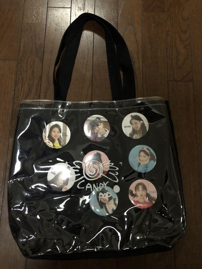 

[USED] Price Drops Welcome! TWICE CANDY POP Tote Bag (with badge)