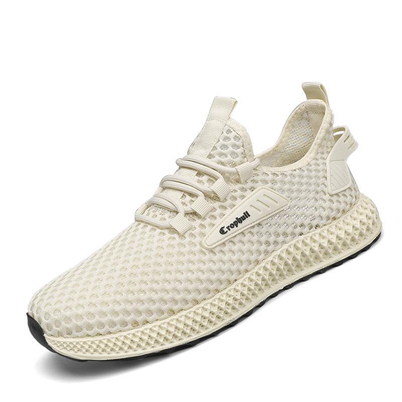 Hollow men's shoes summer casual trend single shoes men's breathable sports shoes men's mesh shoes student
