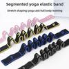 Yoga Stretch Band Open Back Shoulder Fitness Women Resistance Training Equipment Segmental Digital Stretch Band Tension Rope
