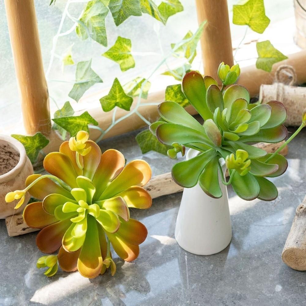 Lifelike Artificial Succulent Plant Real Touch Simulation Bonsai Plant  Home Office Decor
