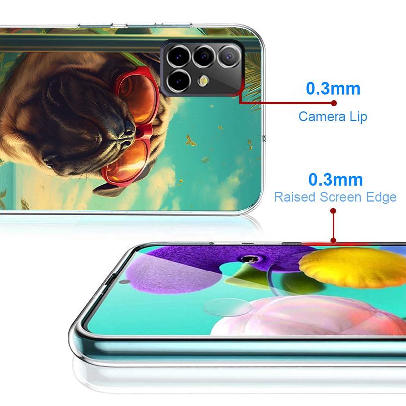 Love Pugs Cute Dog Phone Case For Samsung Galaxy A17 A16 A15 A14 A13 A57 A56 A55 A54 A53 A37 A36 A35 A34 A33 A26 A25 A24 A23 Gal