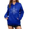 Women's Winter Christmas Printed Pullover Hooded Sweatshirt Fleece Long Sleeve Sweatshirt