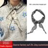 Versatile Silk Triangle Scarf: Women's Thin Neck Warmer, Headscarf, Headband, and Waist Tie