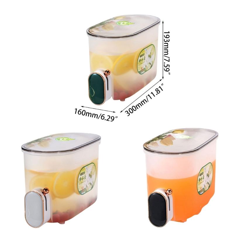 Cold Drinks Juice Jugs Beverage Dispensers Juice Container with lid Fridges Drinks Dispensers for Kitchen Bar Wedding
