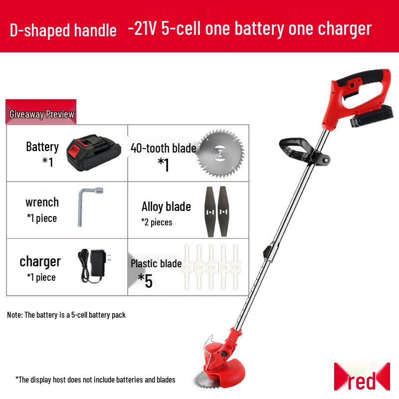 Compact Handheld High-Power Folding Lawn Mower with Cross-Border Lithium Battery