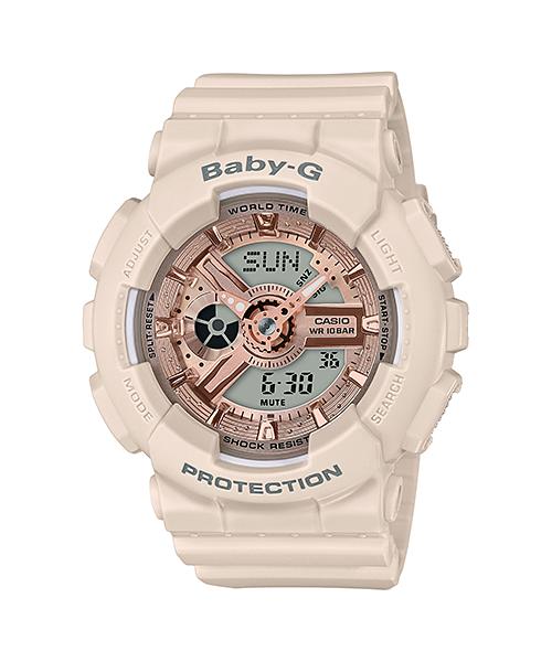 

Casio Men s Resin 100M Water Resistant Analog Shock Resistant Quartz Watch BA-110CP-4A красный