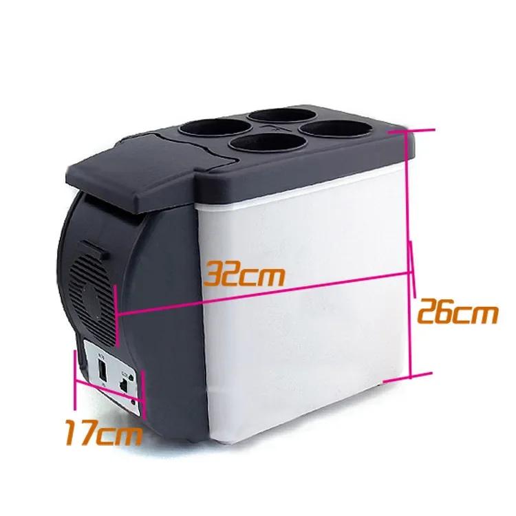 Congelador de Carro 12V 6L Mini Congelador Portátil Geladeira Automática Geladeira de Exterior Geladeira Automática Aquecedor de Carro Cooler Amagi