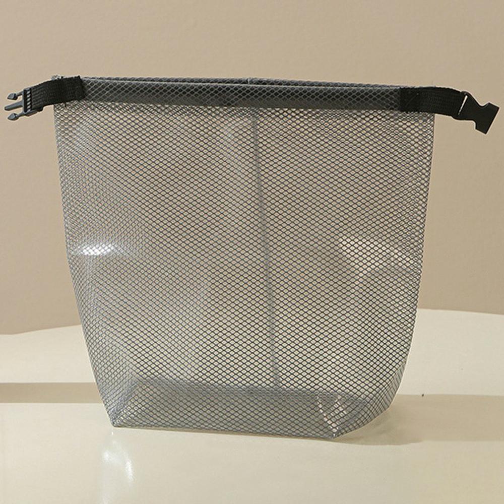 

Portable Toiletry Bag with Quick Release Buckle Waterproof EVA Frosted Makeup Case Size S Black