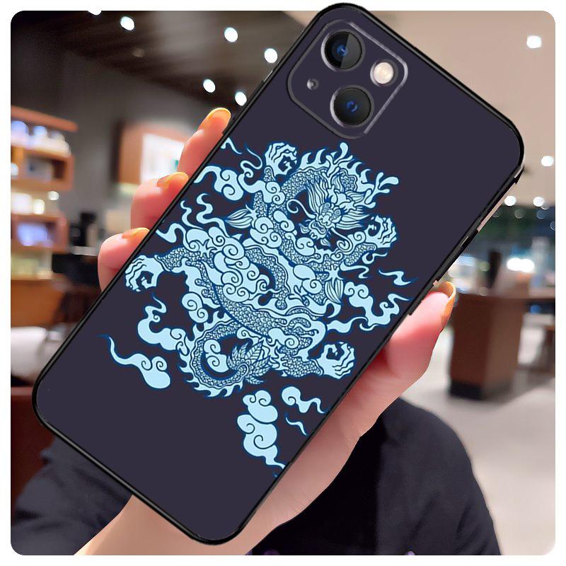 Chinese Dragon Case For iPhone 16 Pro Max 14 13 12 11 15 17 Pro Max mini 15 16 Plus 16e 17 Air Phone Cover