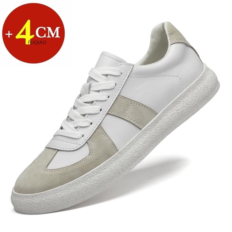 

Men Genuine Leather Lift Sneakers Casual Fashion Elevator Shoes Height Increase Insole 4cm High Heel Sports Plus Size 37-44 37