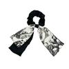 Printed Ribbon Satin Hairband, Elegant Girl's Updo Hair Tie, Large Intestine-style Headband Ponytail Hair String
