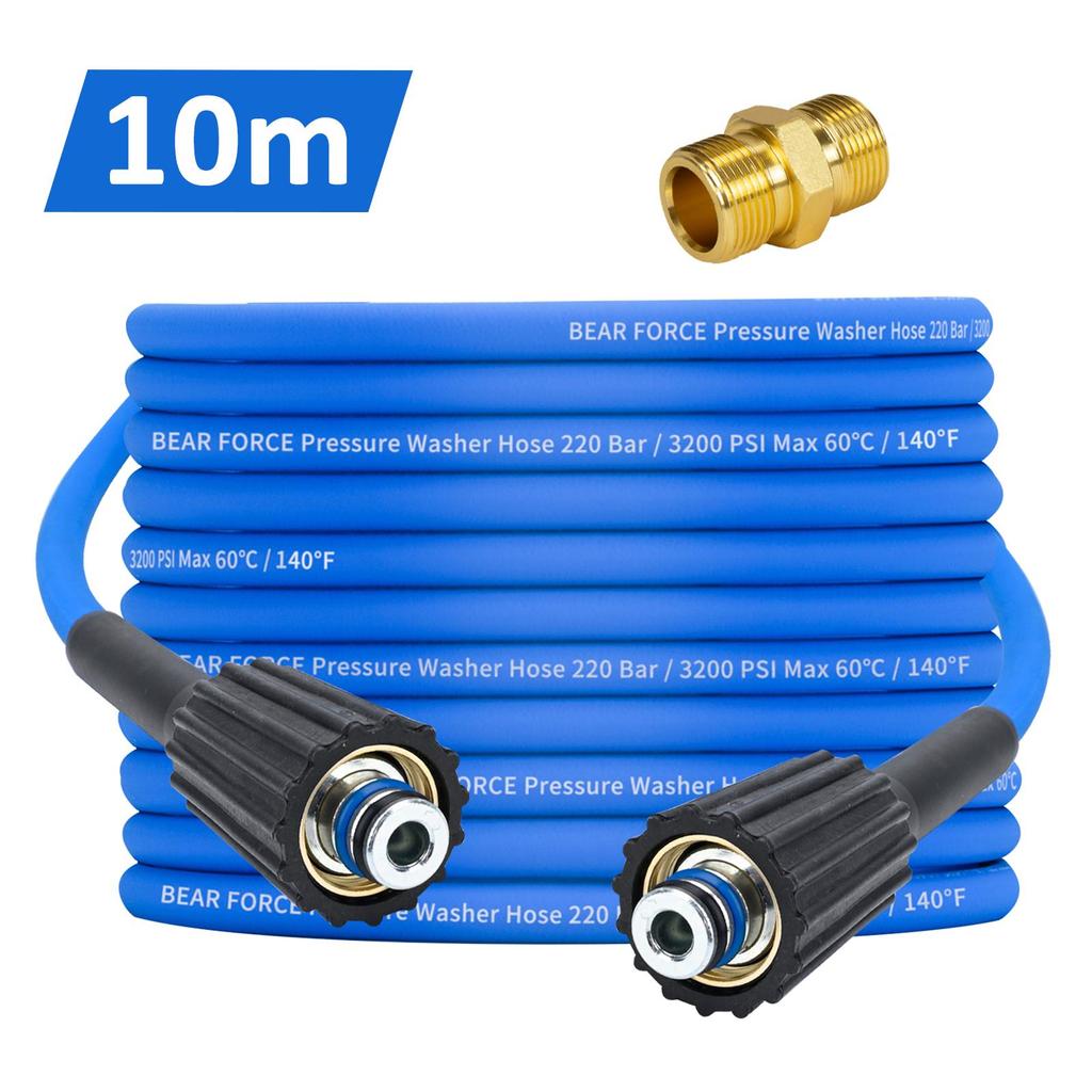 Super Flexible Pressure Washer Hose 2900 PSI Kink Resistant Power Washer Hose 1/4 CarWash Extension Hose M22-pin 14/15