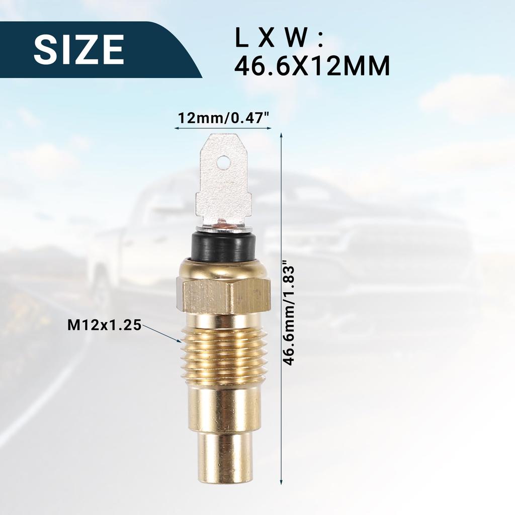 uxcell Temperature Sensor Compatible with Infiniti Compatible M30 Durable No. 25080-89903 Temperature Sensor, Gold Tone Inner