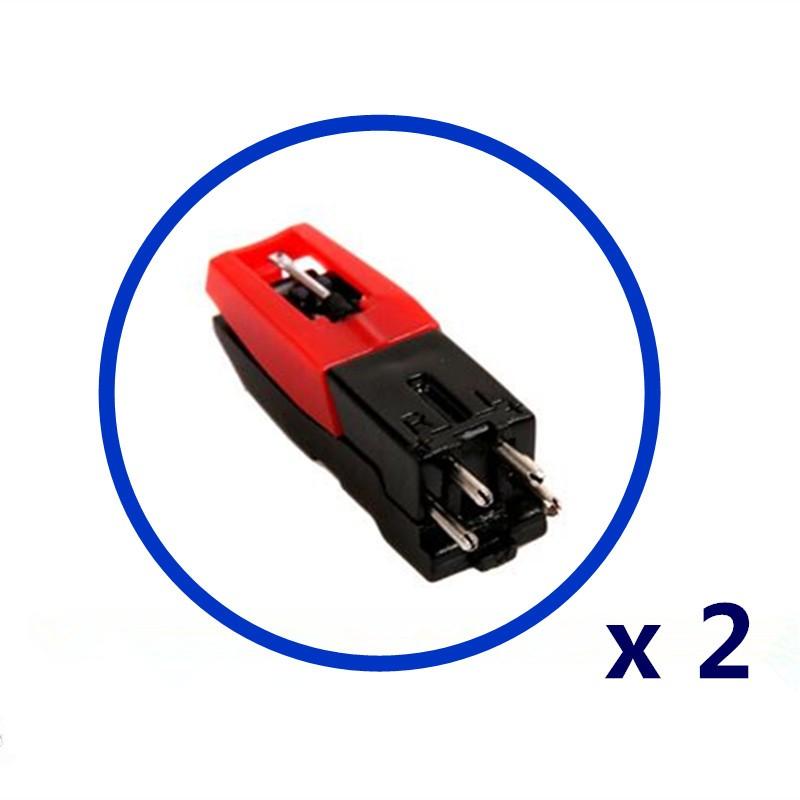 

2 Pcs Gramophone Accessories Top Sellnew Cartridge And Stylus Needle For Phonograph Turntable Gramophone Record Player бордовий