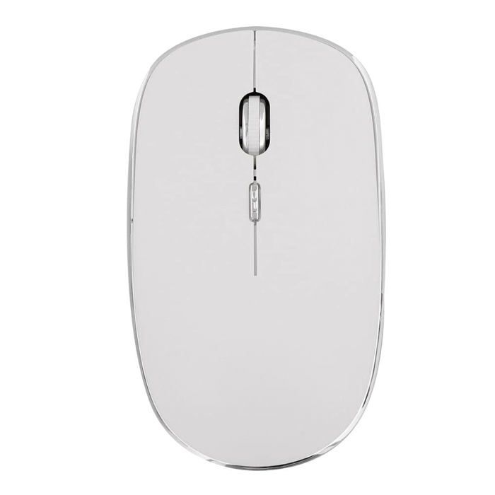 Souris Optique - TNB - RUBBY - 1600dpi - Sans Fil - Ergonomique - Blanc/Silver