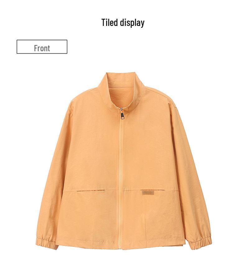 Plus Size Women's Casual Slimming Short Jacket - 2025 Spring Korean Style, Loose Fit, Long Sleeve Top