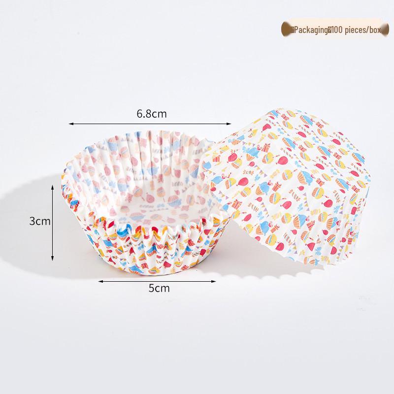 Snowy Niang Oilproof Cartoon Cake Cups - Cupcake Liners & Butter Paper for Baking