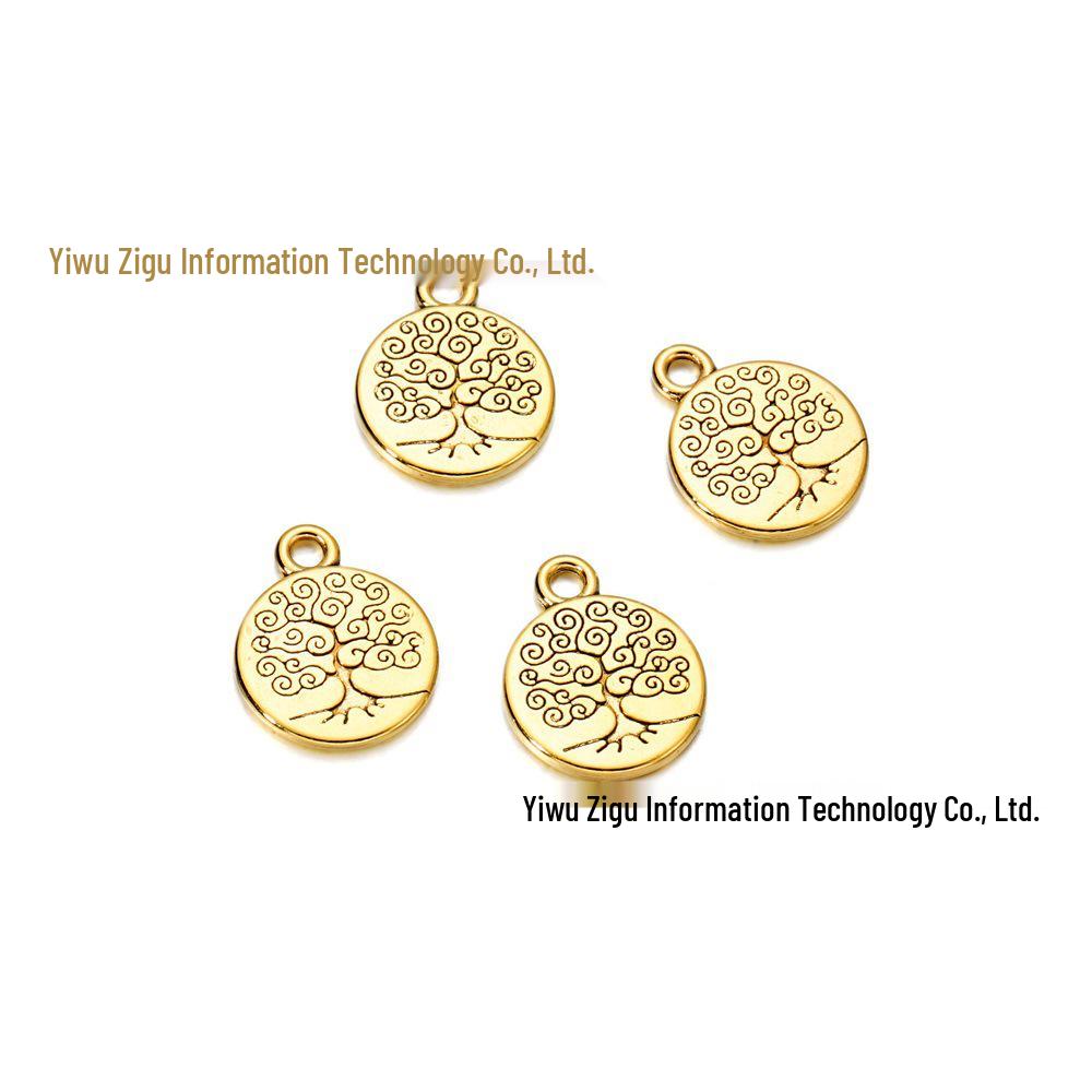 Pingente Buda Lótus Árvore da Vida - Acessório de Liga para Joias DIY