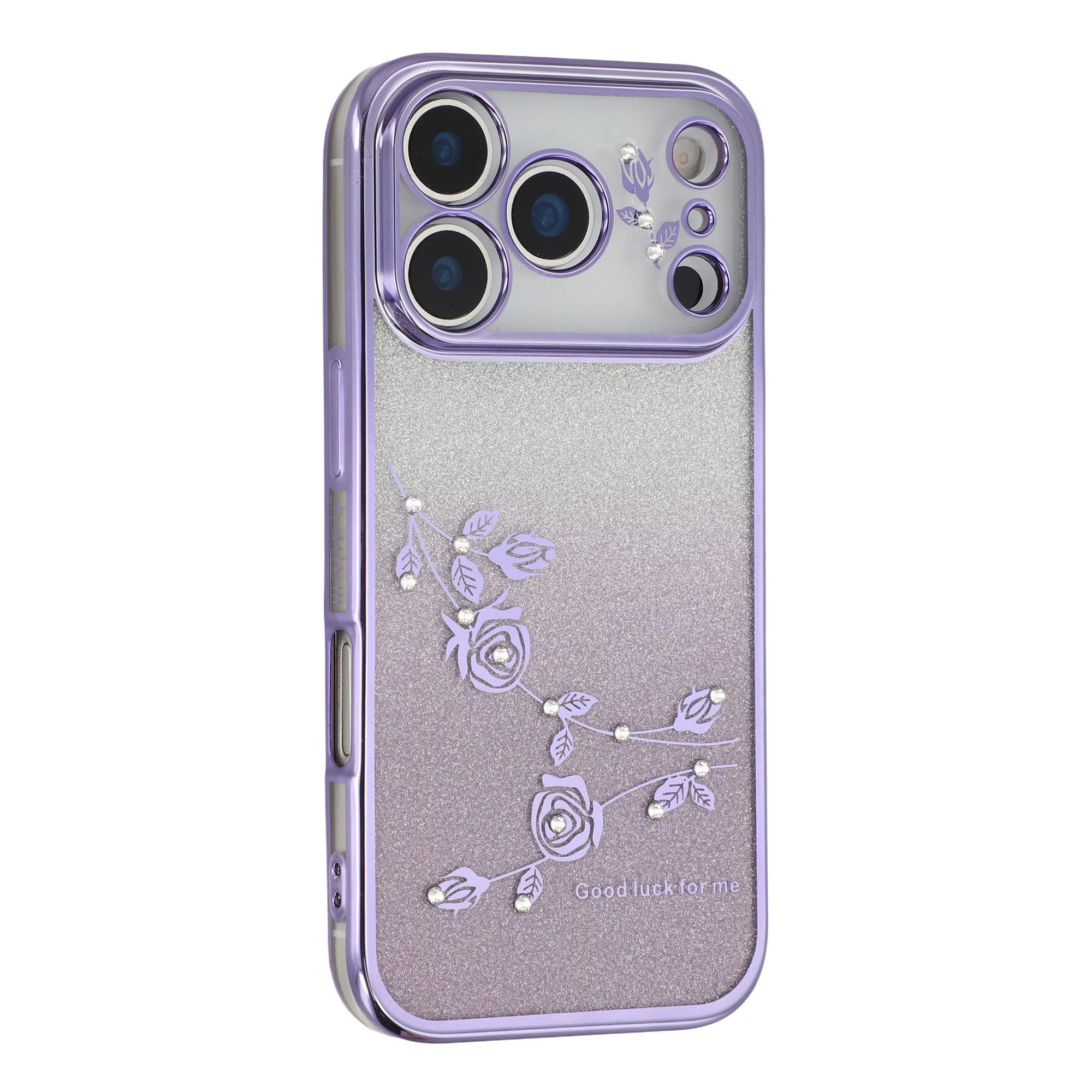 

KADEM For iPhone 17 Pro Case Flower TPU Flexible Gradient Phone Cover A