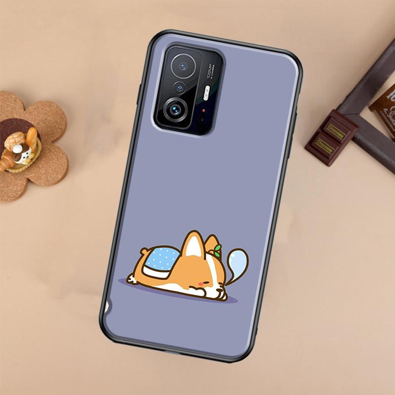 Cartoon Corgi Dog Case For Xiaomi 14T 11T 12T 13T Pro 13 14 Ultra POCO X7 Pro X3 X5 F3 F5 F6 M6 X6 Pro Cover