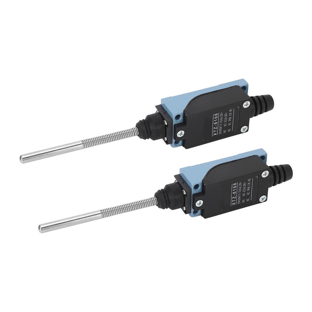 2Pcs Momentary Limit Switch Travel Switch Flexible Coil Spring Rod for CNC Mill Laser Plasma Router
