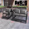 Billiard Hall 3-Person Sofa with Footrest