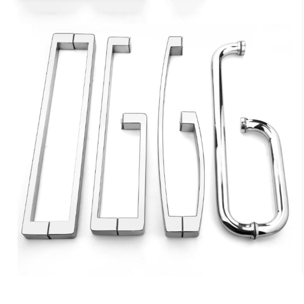 Stal Nierdzewna 304 Uchwyt do Kabiny Prysznicowej Wykończenie Jasna Czerń Pogrubiona Konstrukcja Uchwyt do Drzwi Szklanych Wysokiej Klasy Atmosfera Miedziany Rdzeń