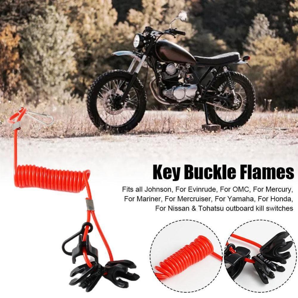 7 Keys Kill Switch Key Lanyard Tether Cord Boat Outboard Engine Kill Stop Switch  Outboard Engine