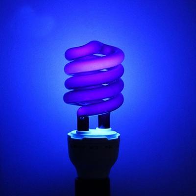 Светодиодный свет 220V 15W 20W 3OW 40W E27 Ультрафиолетовый УФ спираль Энергосберегающий черный свет лампа