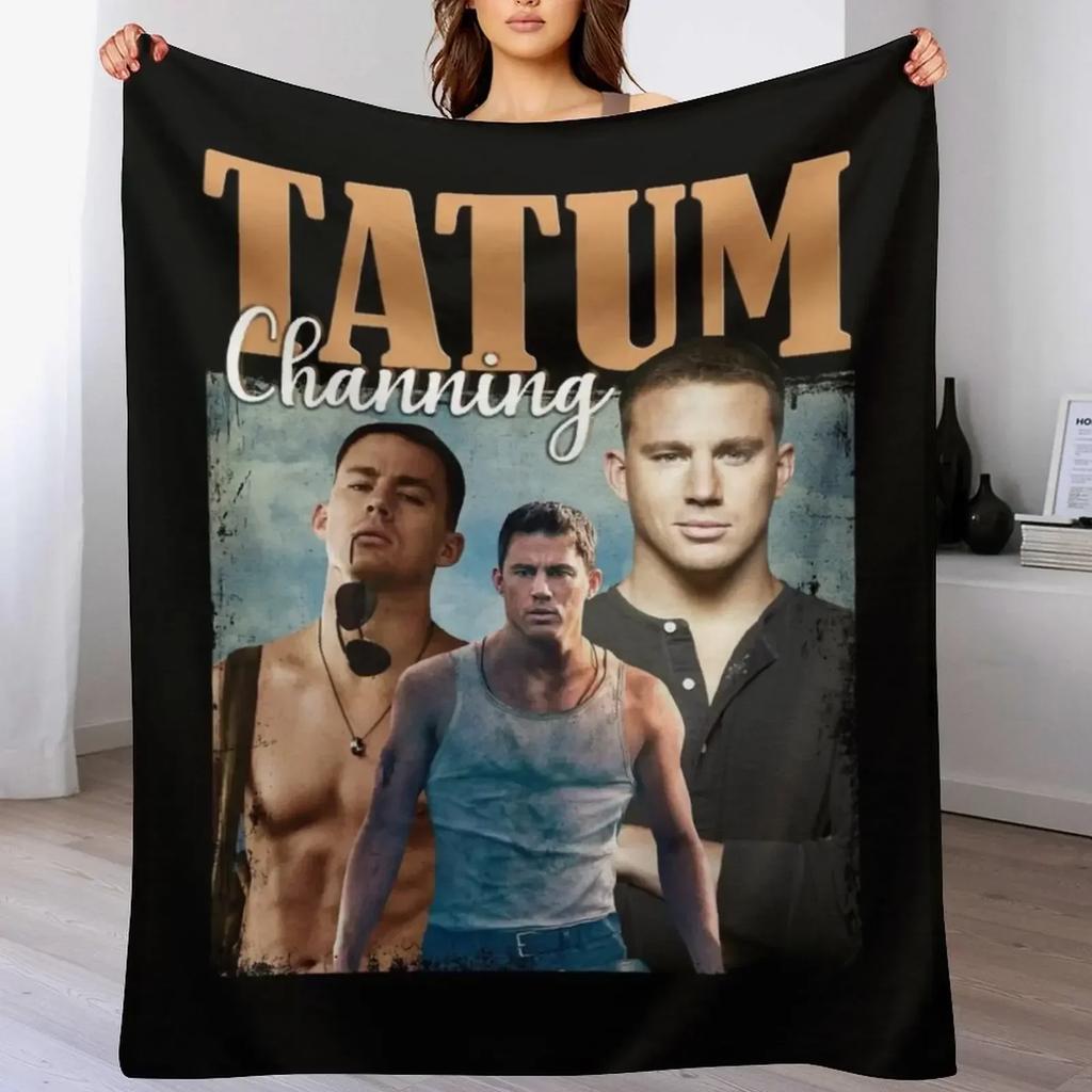 Channing Artist Tatum Kuscheldecke Niedliche karierte dünne Bettwäsche Decken