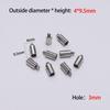 10pcs/lot Stainless Steel End Tip Cap Fit 2-10mm Tassel Leather Cord End Crimp Caps For DIY Jewelry Making Bracelet Accessories