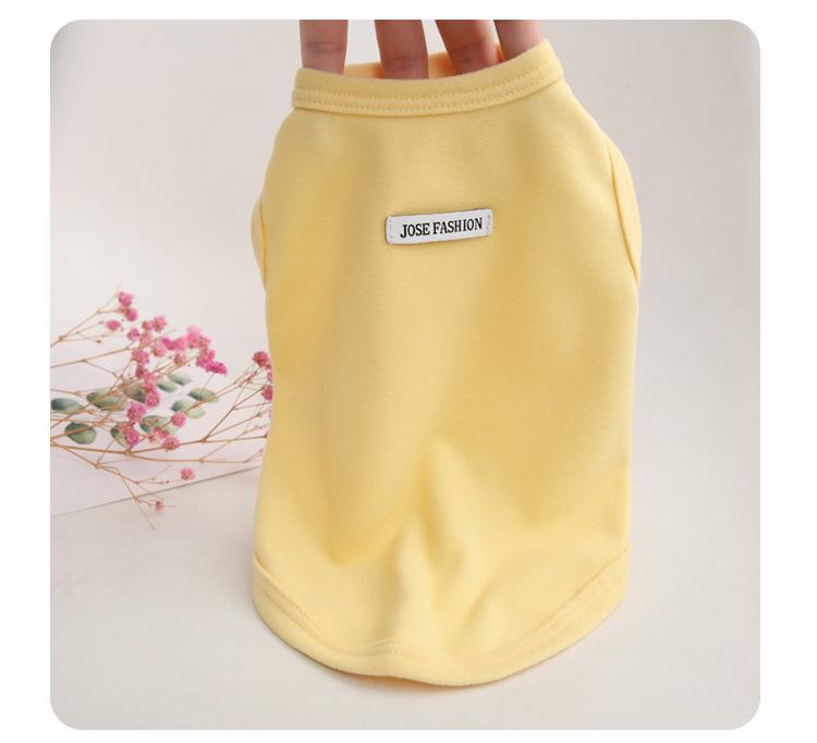 

Жилет из флиса с подкладкой, плюшевый мишка, панда, кошка для маленьких собак XS Chest 28 Back 20 (2-3 lbs) жёлтый