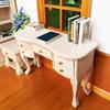 Miniature Study Furniture Set 2PCS Wood Desk Chair Models For Adult Collector Study Decoration