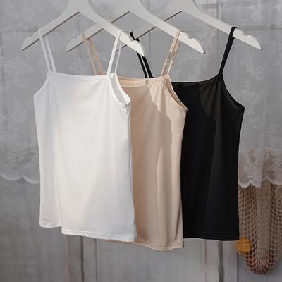Women Sling Vest Square Collar Sleeveless Breathable Quick-Dry Summer Camisole High Elastic Bottoming Tops