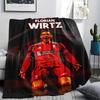 1pc Florian Wirtz Print Flannel Blanket, High Quality Comfortable for All Seasons, Home Decor, Warmth and Comfort, Perfect for Christmas Gifts55