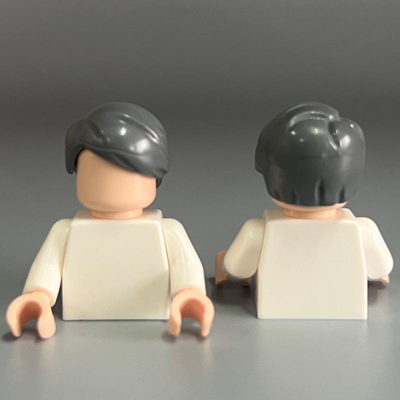 Compatible Lego Boy's Small Particle Hair Building Blocks MOC Parts DIY Assembly Toy Accessories