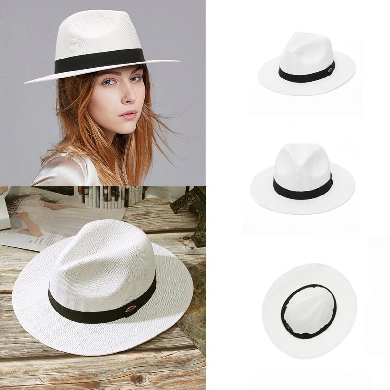 Cappello Fedora In Feltro Di Cotone Unisex – Tesa Larga, Classico Con Fascia (One Size)