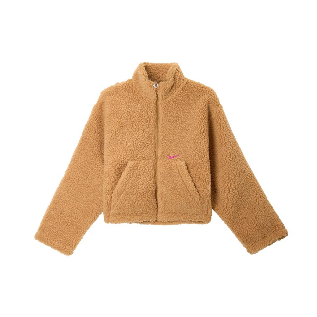 Nike Sportswear Swoosh Fleece Zip-Up Jacket Women Jackets Linen CU6640-201
