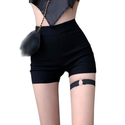 Women Shorts Korean Short Femme High Waisted Pants Elastic Shorts Black Shorts S M L
