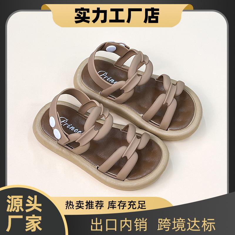 Original Brand Girls' Sandals for Summer, New Thick-soled Models for Toddlers and Older Children, Soft-soled Sandals for Babies