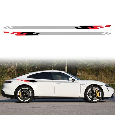Universal Auto Aufkleber Drei Farben Streifen Stil Racing Auto Körper Seite Aufkleber für Alle Autos Aufkleber